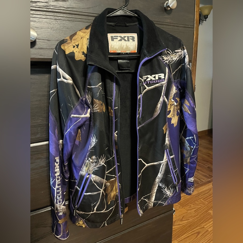 Purple/Camo FXR zip up